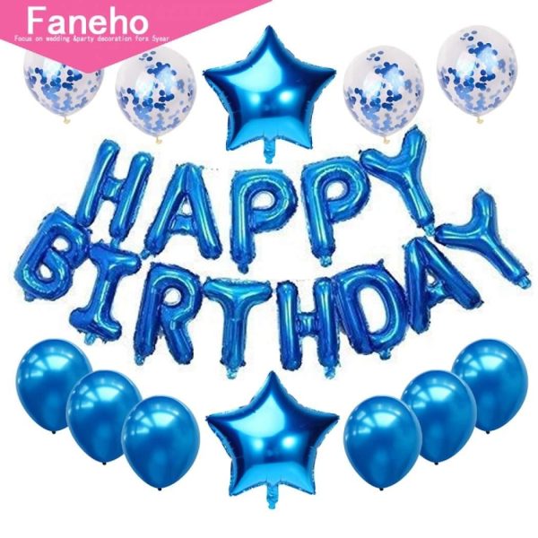 Blue Birthday Decoration Set - Image 2