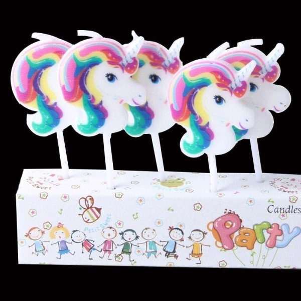 Unicorn Cake Candles Pack - Image 2