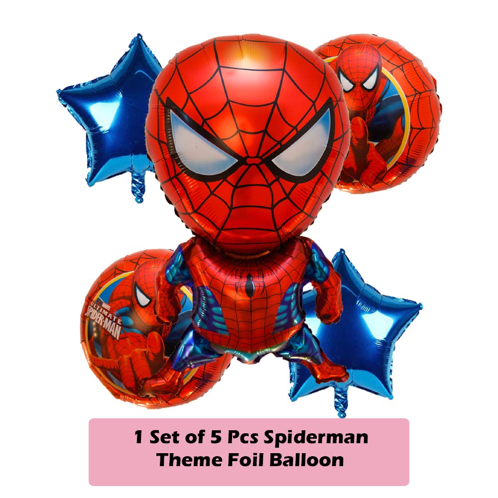 Spiderman 5 Pcs. Large Foil Balloons Set - Image 2