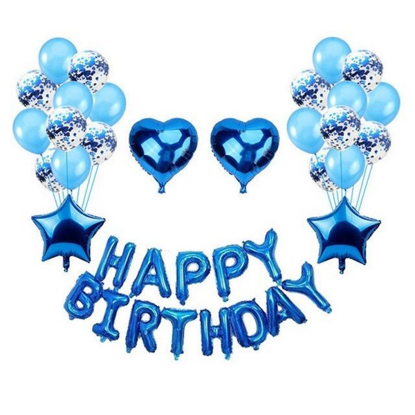 Blue Grand Birthday Decoration Set - Image 2