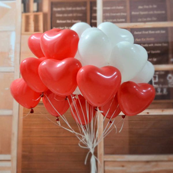 Heart Shaped Latex Balloons Pack of 25