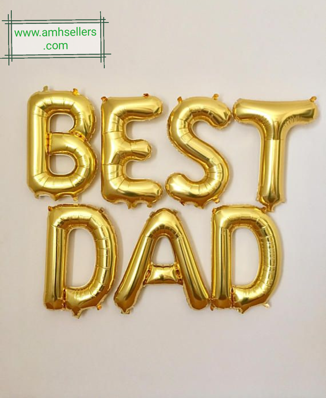 "BEST DAD" Alphabets balloons Set
