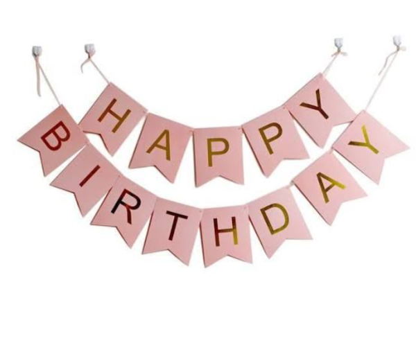 Pink Banner With Balloons - Image 2