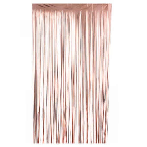 5 Feet Rose Gold Background Curtain Fringe