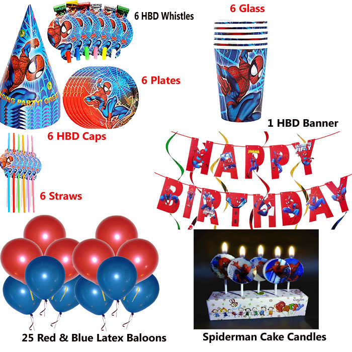 Spiderman Grand Decore Complete Birthday Theme