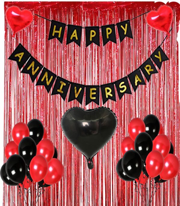 Happy Anniversary Black & Red Theme