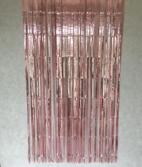 5 Feet Rose Gold Background Curtain Fringe - Image 3