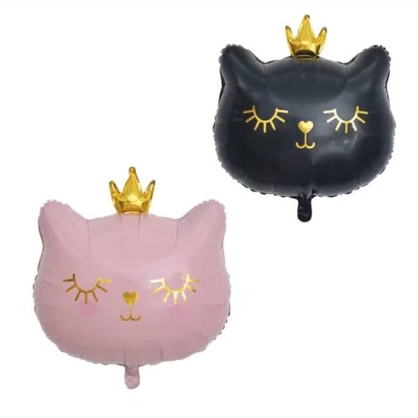 Pink Kittey Foil Balloons 5 Pcs Set - Image 3