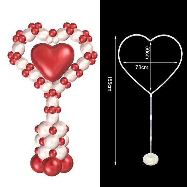 Jumbo Size Heart Shape Balloons Stand