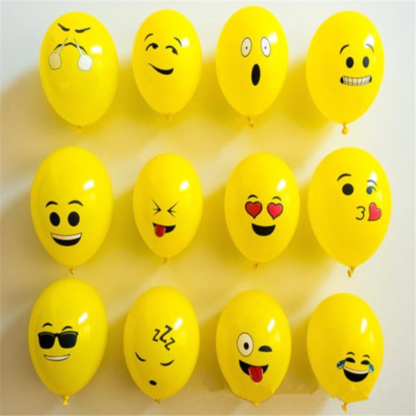 50 Smiley Emoji Faces Balloons - Image 2